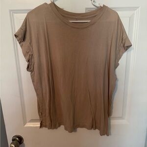 A New Day Tan Short Sleeve Tee | Size L